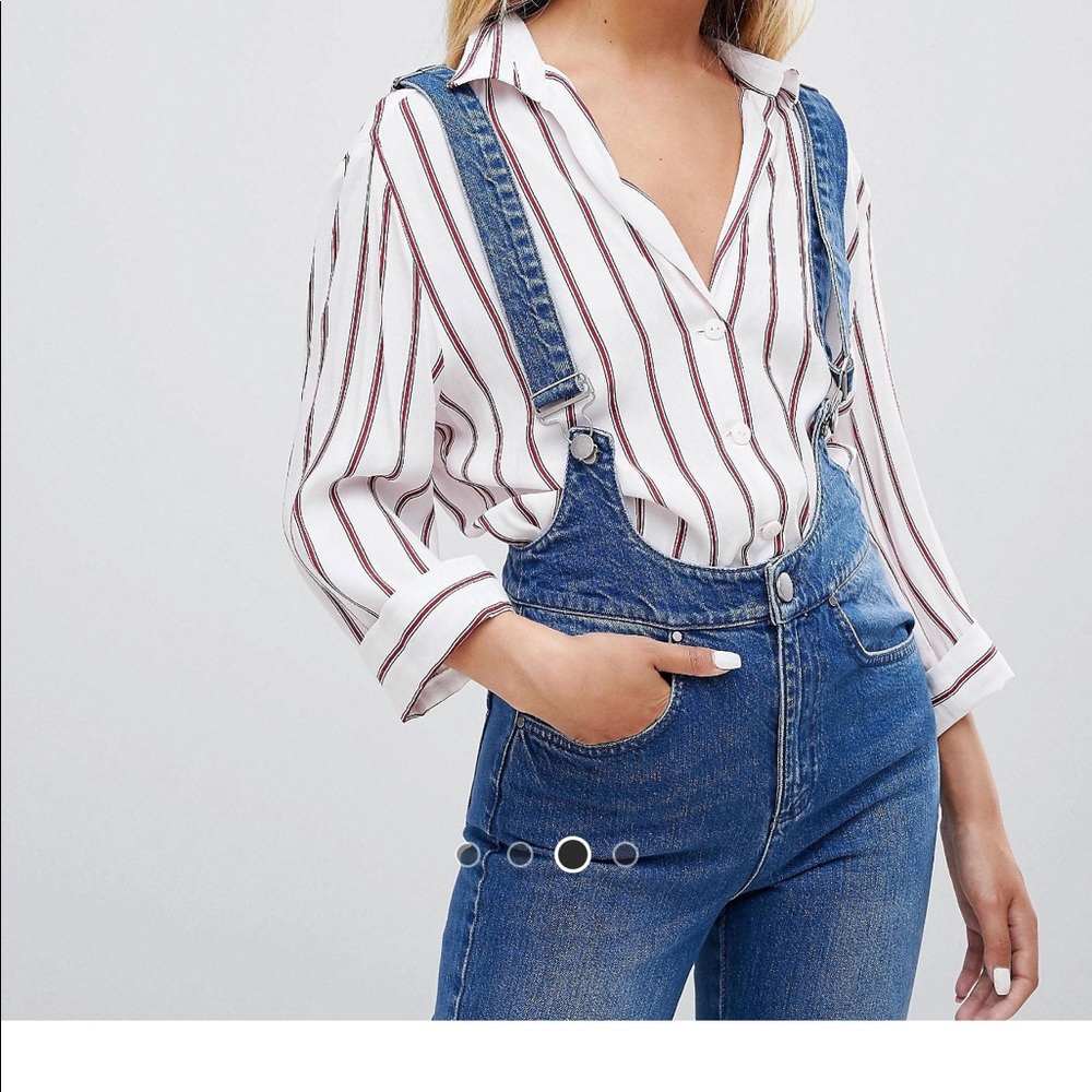 Cropped overalls